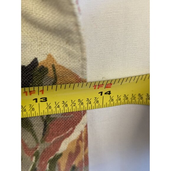 Bee & Willow Table Runner 35cm x 304cm Reversible Cotton/Polyester Plaid & Leaf - Picture 3 of 6